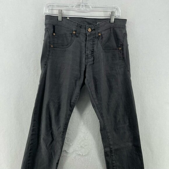 Zara Man Jeans Men's Sz 30x32 Gray Skinny Low-Rise Stretch Pockets Denim - Picture 6 of 13